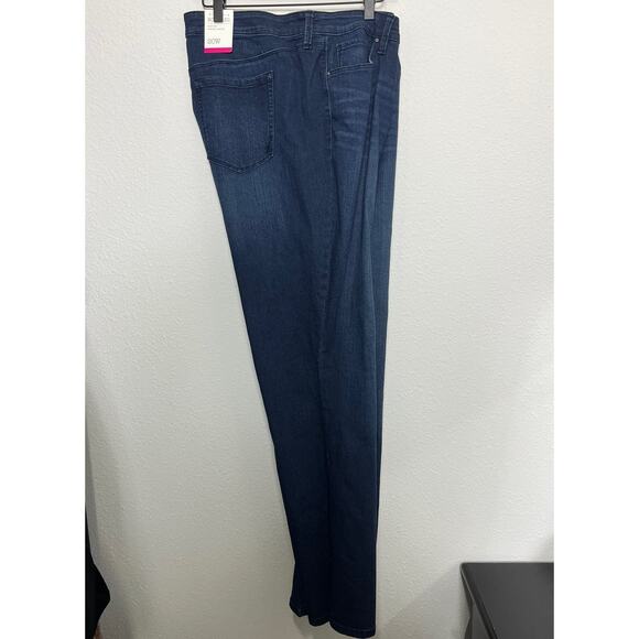 Womens Blue Denim Tummy Control Bootcut Jeans Plus 20w - Picture 4 of 7